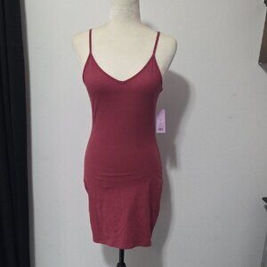 Wild Fable Burgundy Spaghetti Strap Dress